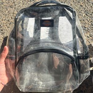 clear back pack